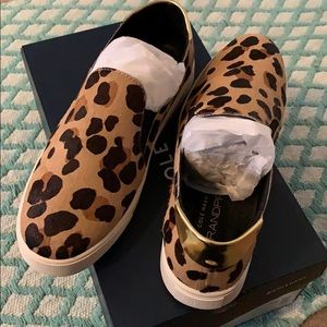 NWT! Cole Haan GrandPro — Jaguar Leopard Calf Hair, 10W — WIDE WIDTH